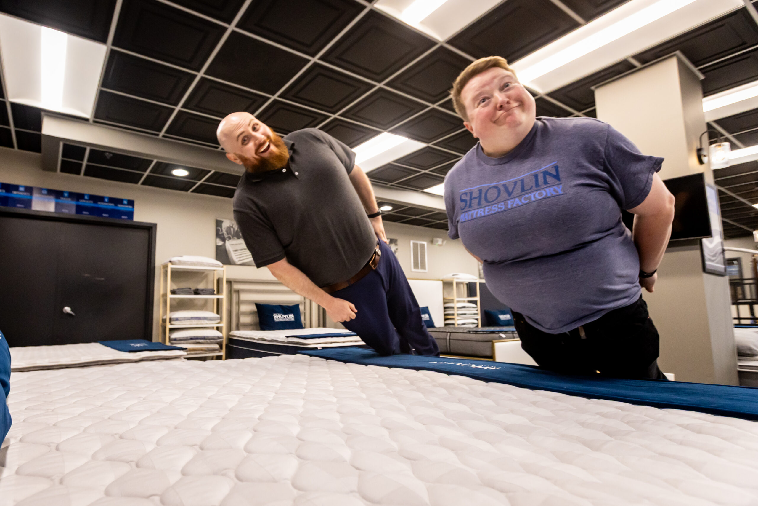Jumping on the bed