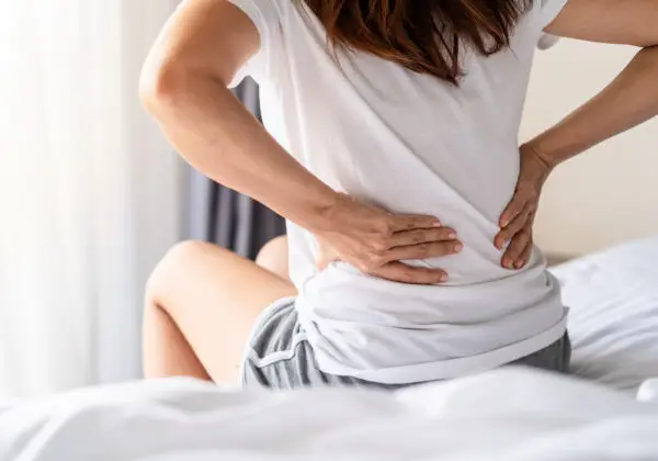 woman with backache